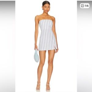 SNDYS Elena Blue Stripe Dress - XXS